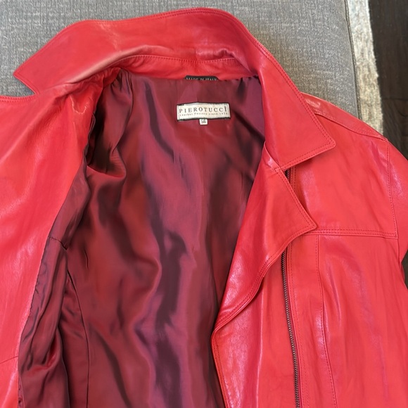 Pierrotucci Italian genuine leather woman’s jacket from Florence - Picture 8 of 13